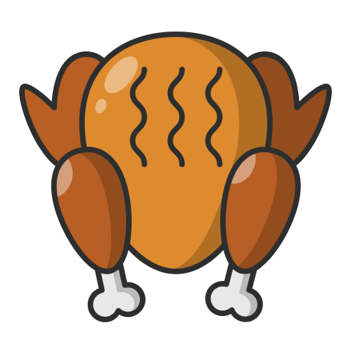 cooked turkey outline