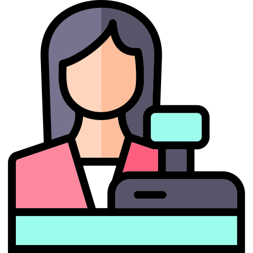 출납원 무료 아이콘