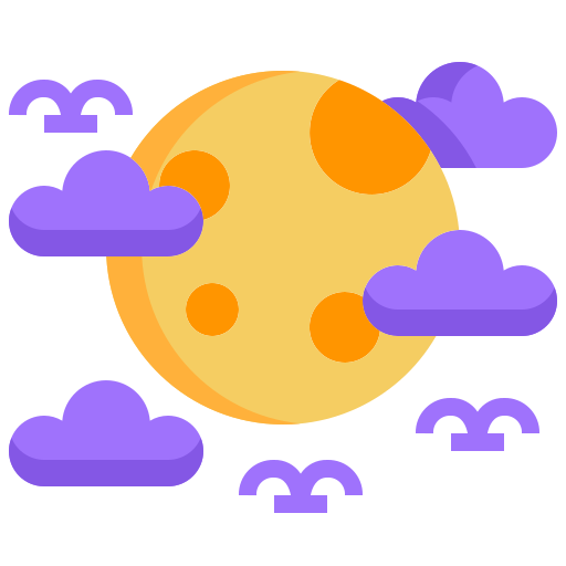 Moon Justicon Flat icon