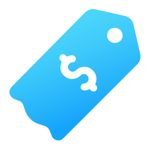 etiqueta de precio icono gratis
