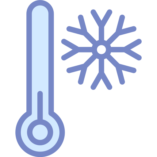 baja temperatura icono gratis