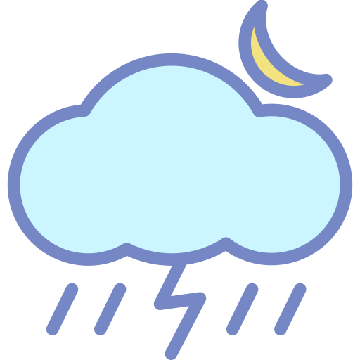 Rain Generic Outline Color icon