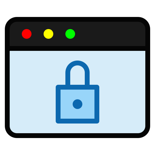seguridad de internet icono gratis