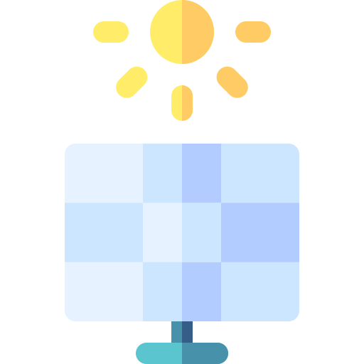 panel solar icono gratis