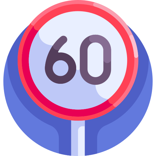 límite de velocidad icono gratis