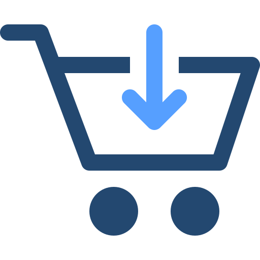 Shopping cart Generic Blue icon