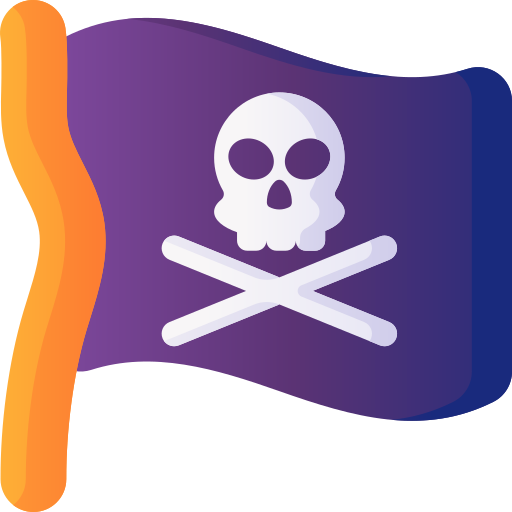 bandera pirata icono gratis