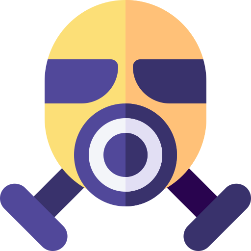 máscara de gas icono gratis