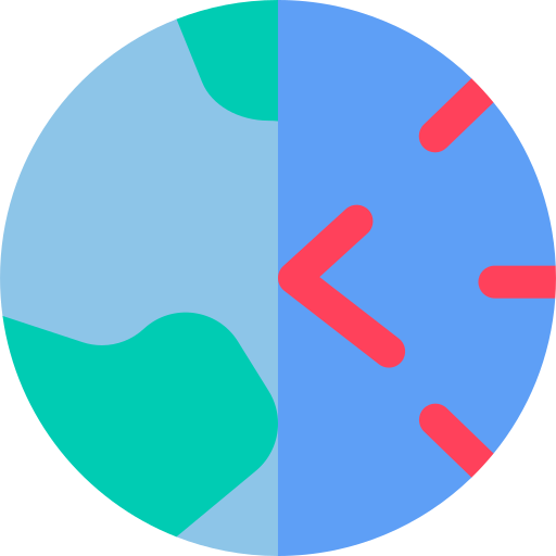 Time zone free icon