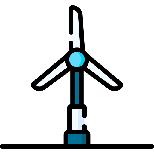 Wind mill Special Lineal color icon