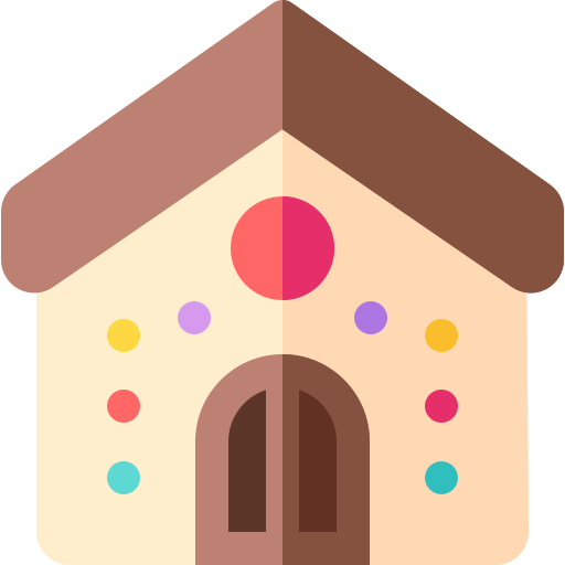 casa de jengibre icono gratis