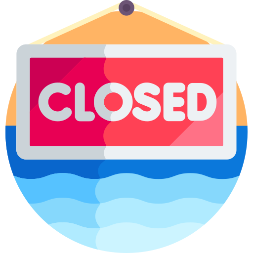 Closed sign free icon