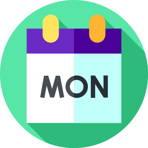 Monday Flat Circular Flat icon