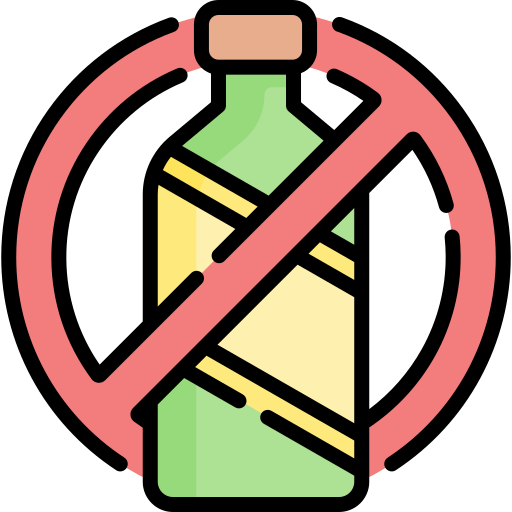 No alcohol free icon No alcohol free icon