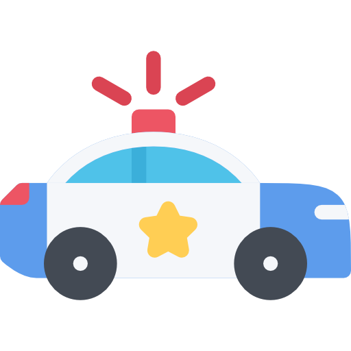 coche de policía icono gratis