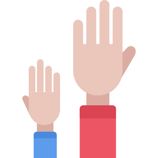 Hand up - Free gestures icons