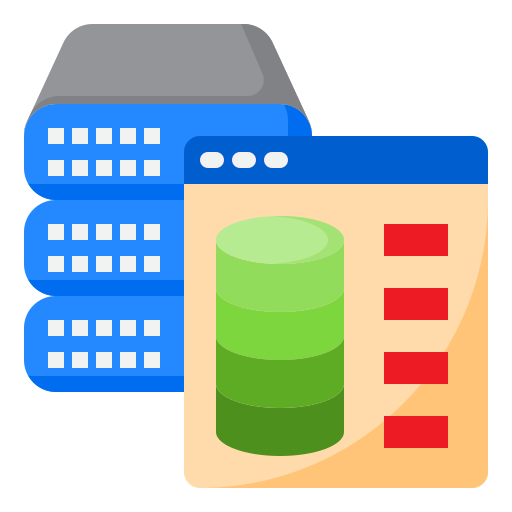 gestión de base de datos icono gratis