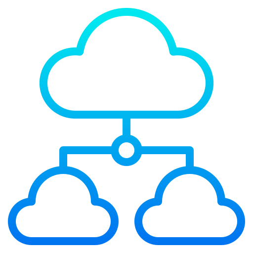 computación en la nube icono gratis