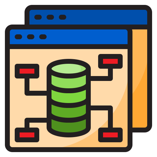 gestión de base de datos icono gratis
