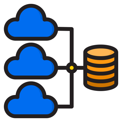 computación en la nube icono gratis