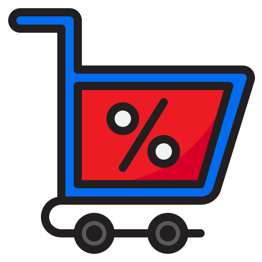 Icono De Carrito De Compras Srip Lineal Color 2450