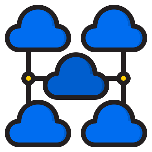 computación en la nube icono gratis