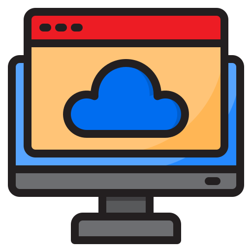 servidor en la nube icono gratis