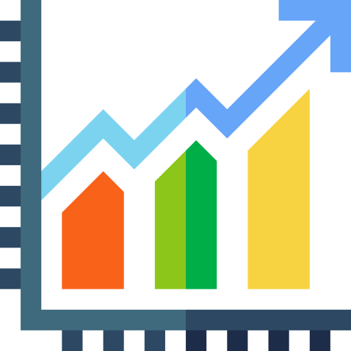 gráfico de barras icono gratis