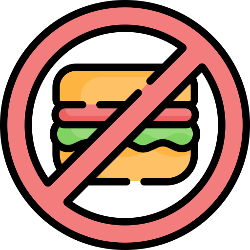 No fast food Special Lineal color icon