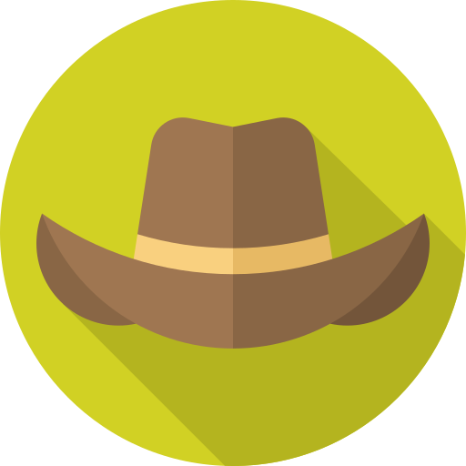 sombrero de vaquero icono gratis