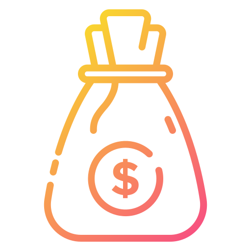 bolsa de dinero icono gratis