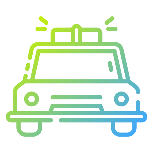 coche de policía icono gratis