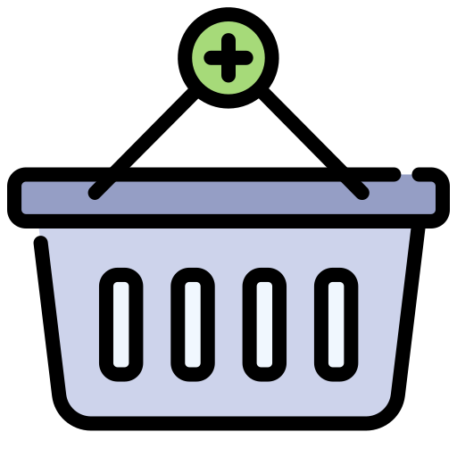 Shopping basket Generic Outline Color icon