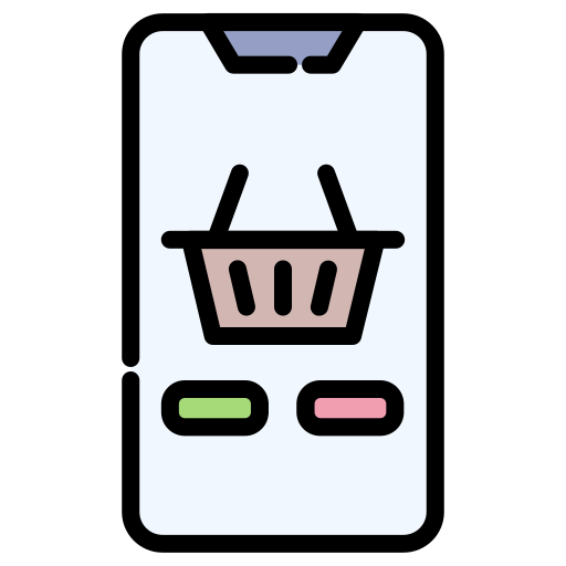 compras móviles icono gratis