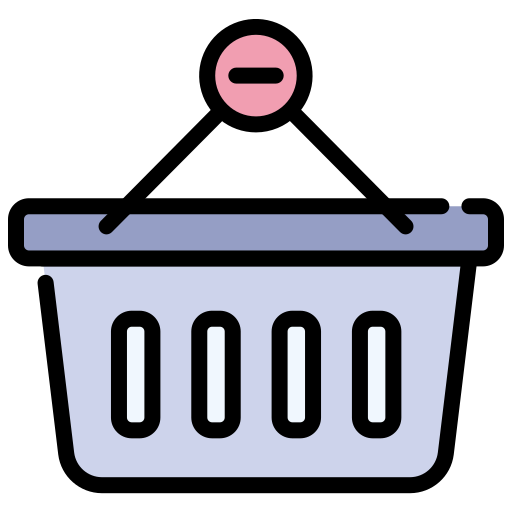 Shopping basket Generic Outline Color icon