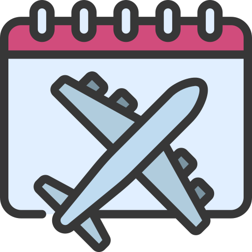 Airplane flight free icon