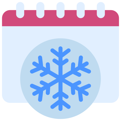 Winter flake Juicy Fish Flat icon