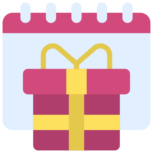 Birthday Juicy Fish Flat icon