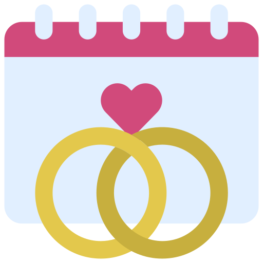 día de la boda icono gratis