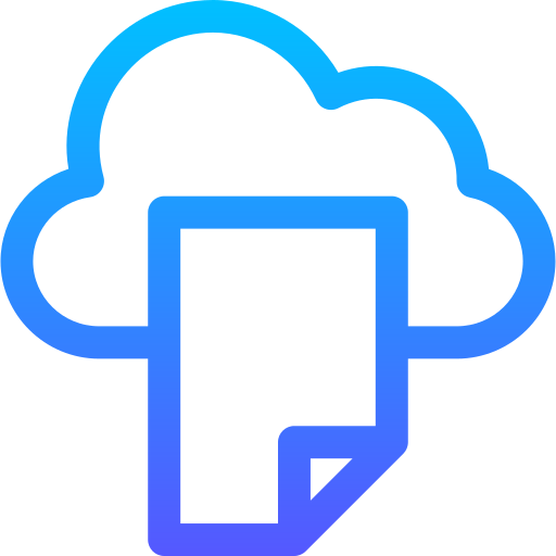 almacenamiento en la nube icono gratis
