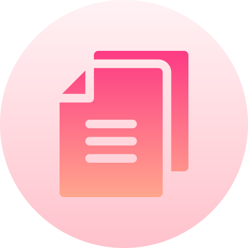 Documents Basic Gradient Circular icon