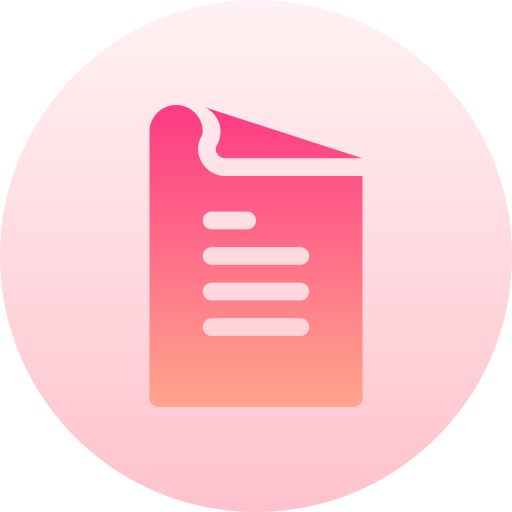 File Basic Gradient Circular icon