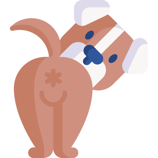 expresión de la glándula anal icono gratis