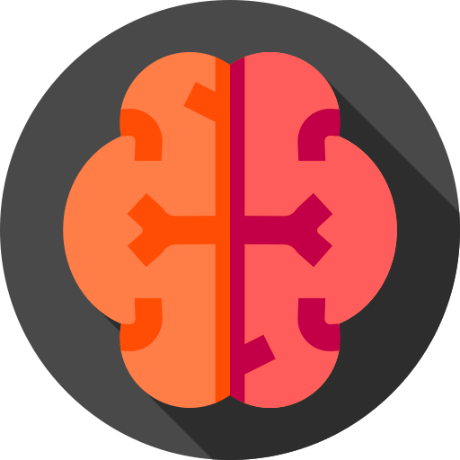 Brain Flat Circular Flat icon