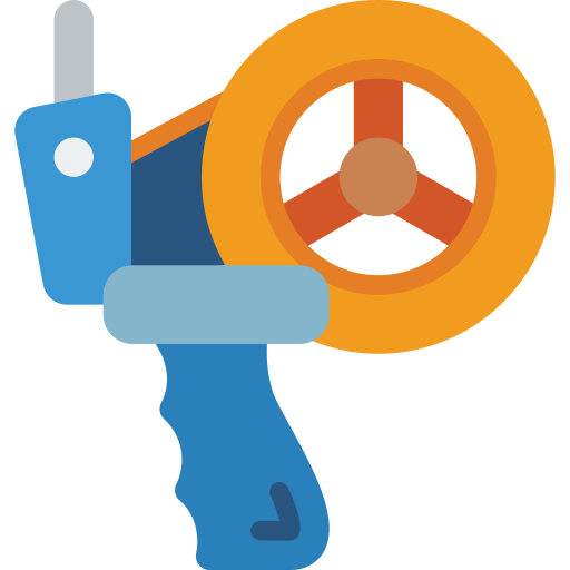 pistola de cinta icono gratis