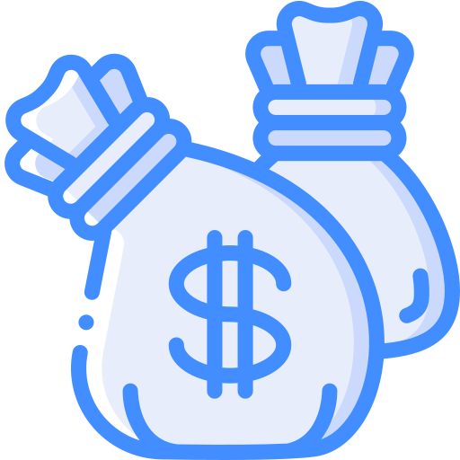 sacs d'argent Icône gratuit