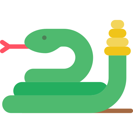 Snake Basic Miscellany Flat icon