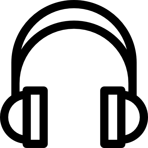 Headphones Prosymbols Lineal icon