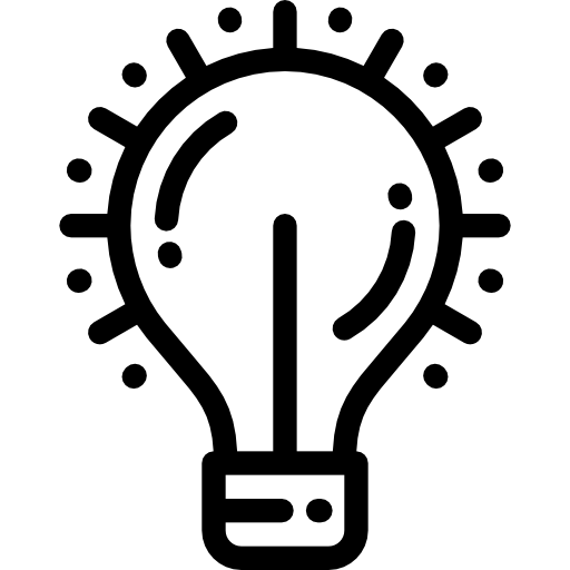 Light bulb Detailed Rounded Lineal icon