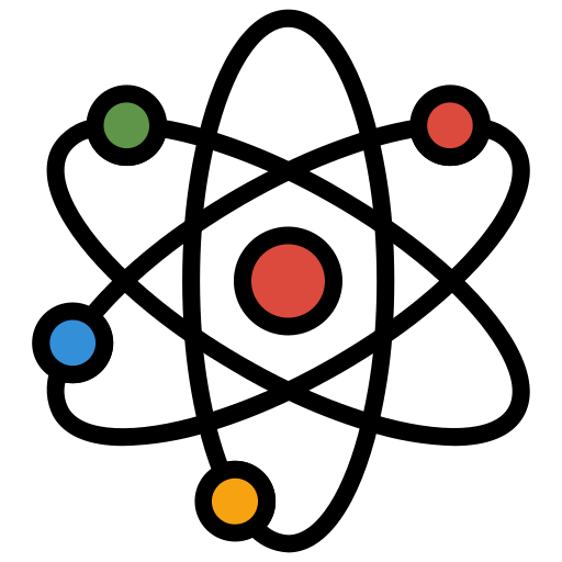 Atom Generic Outline Color icon